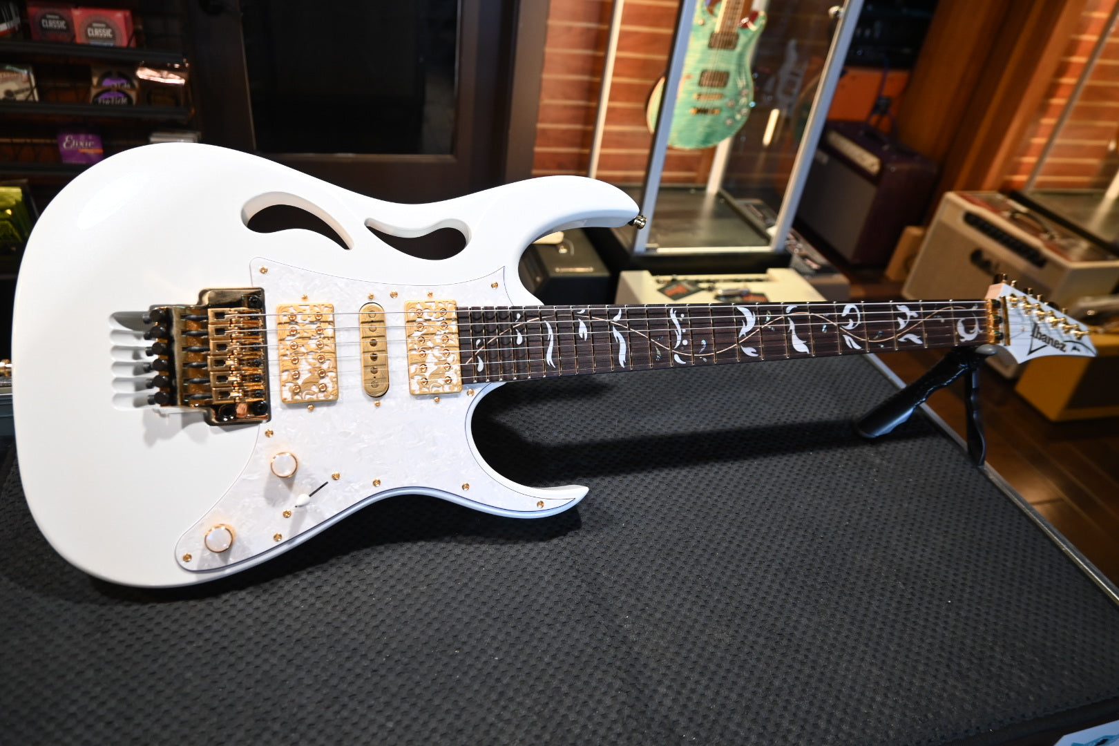 Ibanez PIA3761 Steve Vai Signature - White Guitar #2184 - Danville Music