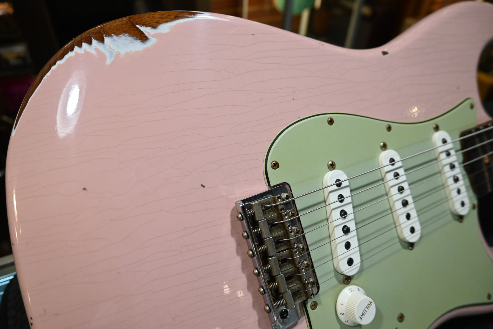Fender Custom Shop 1963 Stratocaster Roasted Ash Relic - Shell Pink Guitar #8949 - Danville Music