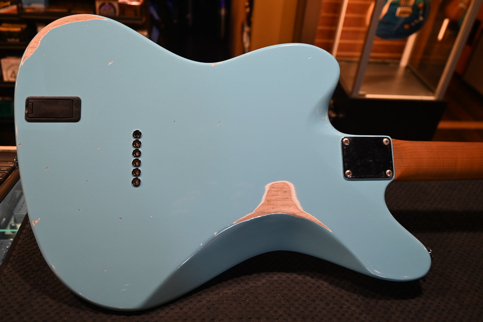 Suhr Custom Classic JM Antique - Daphne Blue Guitar #5075 USED - Danville Music