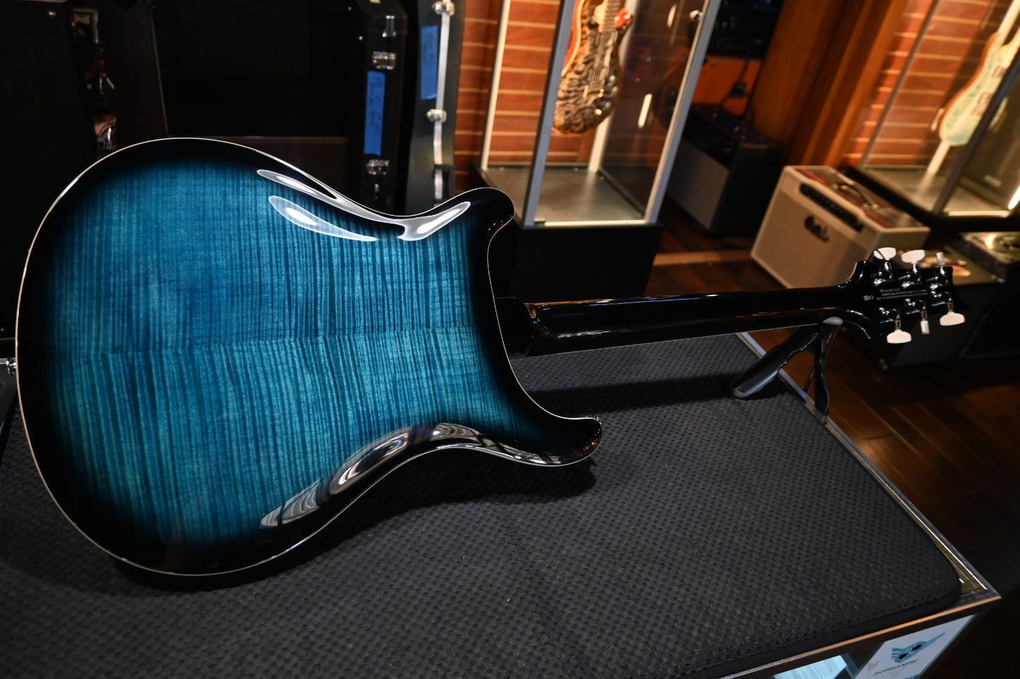 PRS SE Hollowbody II Piezo - Peacock Blue Guitar #0136