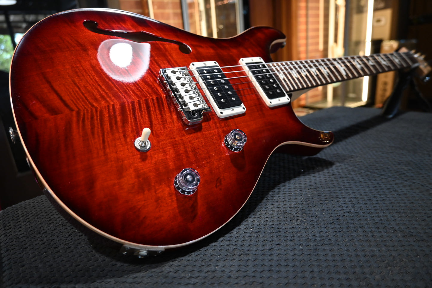 PRS CE 24 Semi-Hollow 2021 - Fire Red Guitar #4767