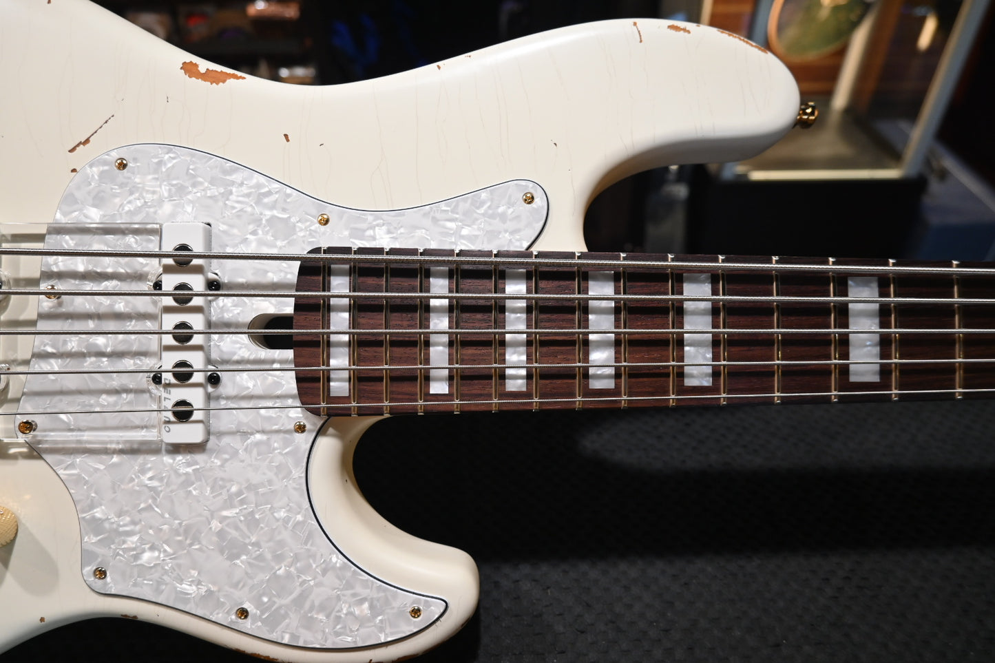 Mayones Jabba HF Aged Blonde 5 - Monolith Aged Blond Nitro Bass #1340 - Danville Music