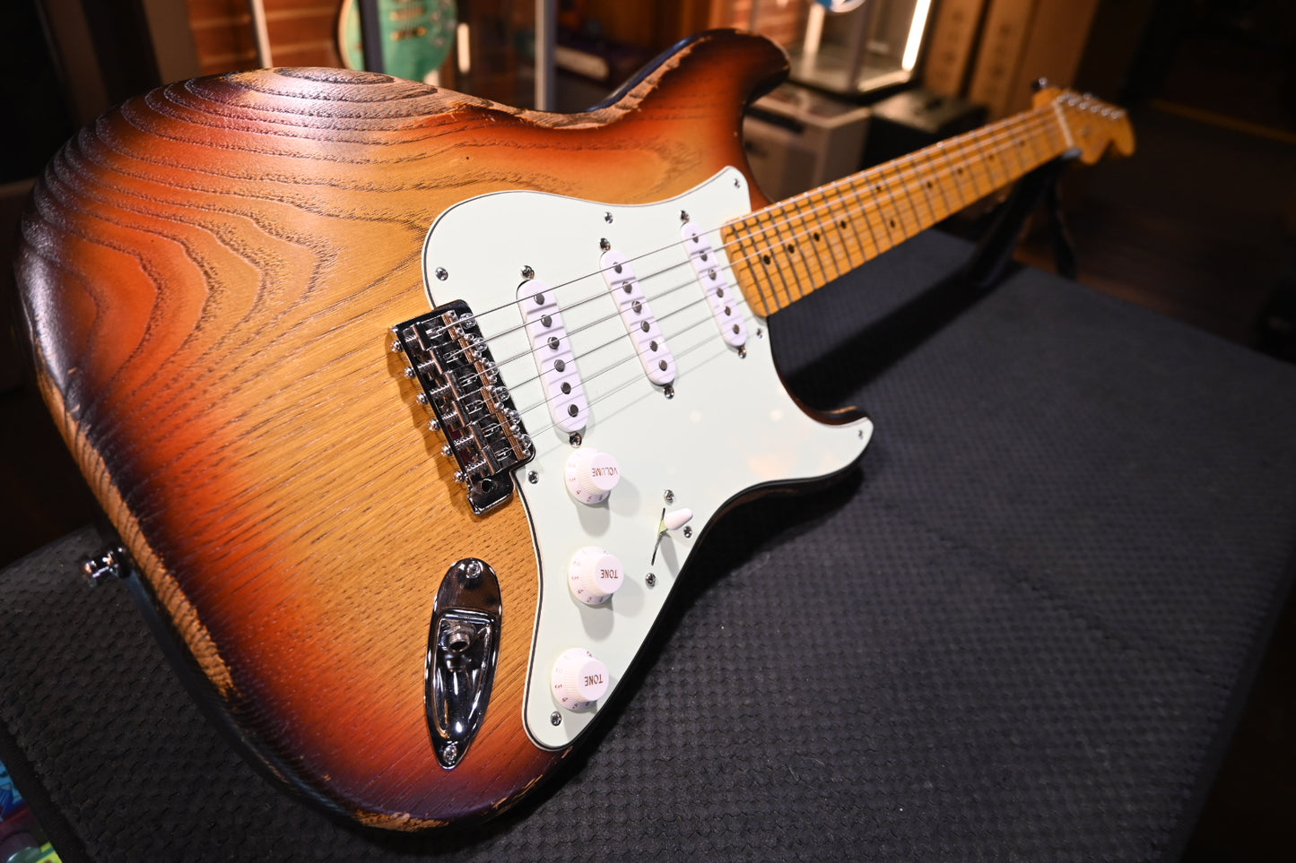 Paoletti Custom Shop Masterbuilt Stratospheric Owned By Joe Satriani - 3-Color Sunburst Guitar #3918 - Danville Music