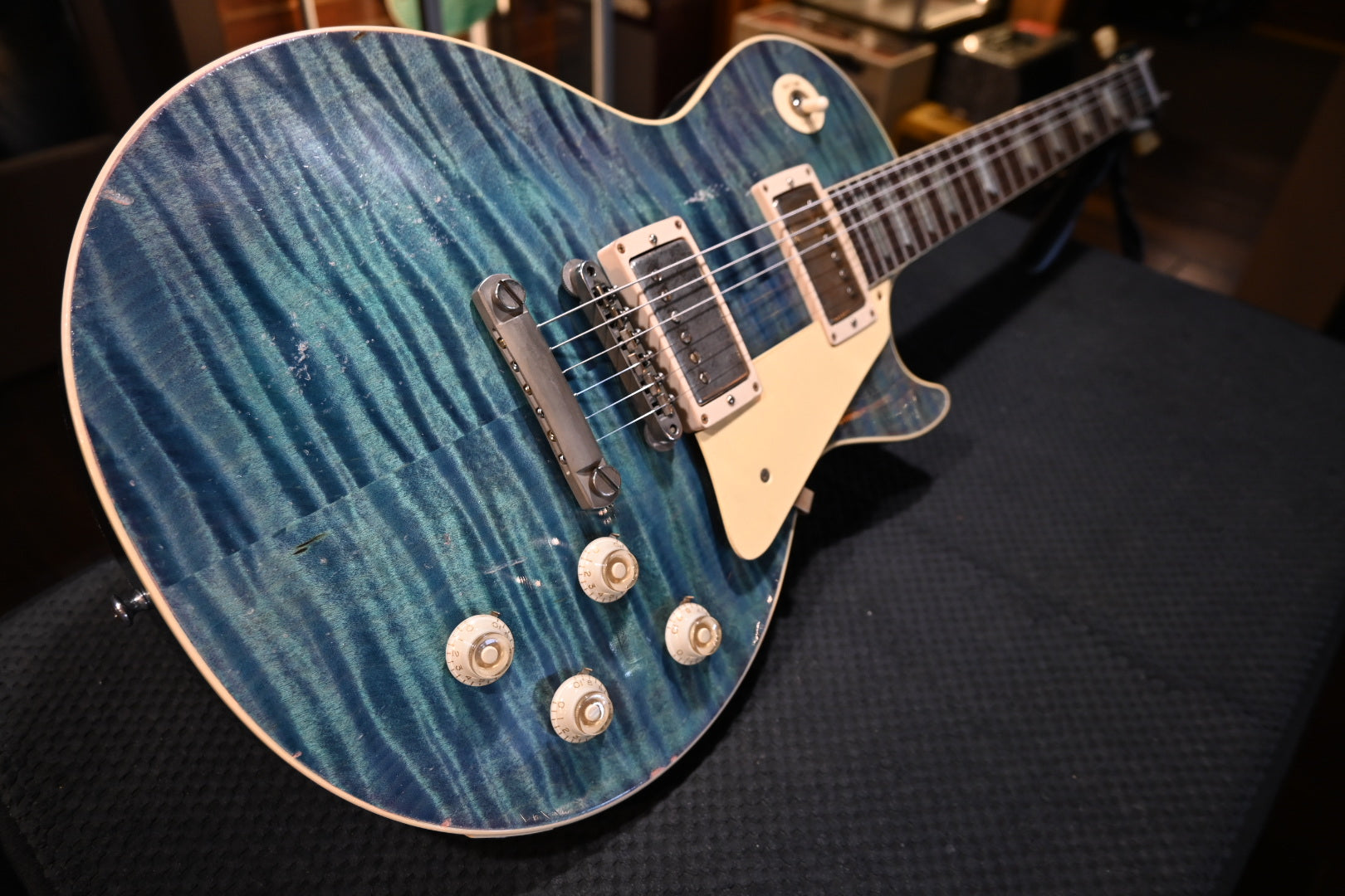 Gibson Custom Shop 1959 Les Paul Standard Reissue Murphy Lab Light Aged - Ocean Magenta Guitar #3196 - Danville Music