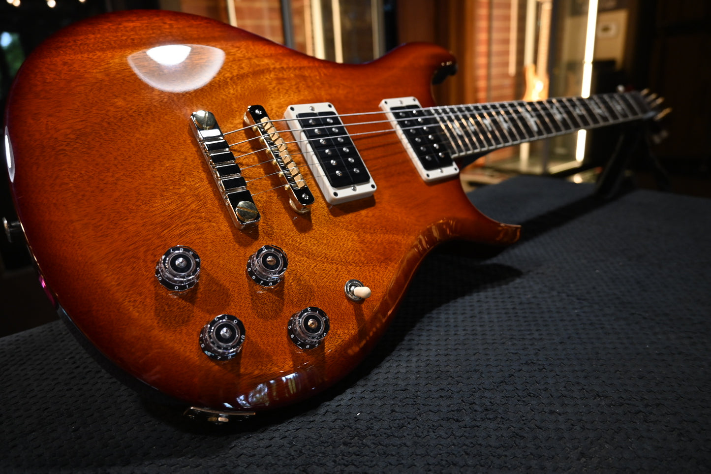 PRS Wood Library S2 McCarty 594 Thinline - Dark Cherry Sunburst Guitar #5492