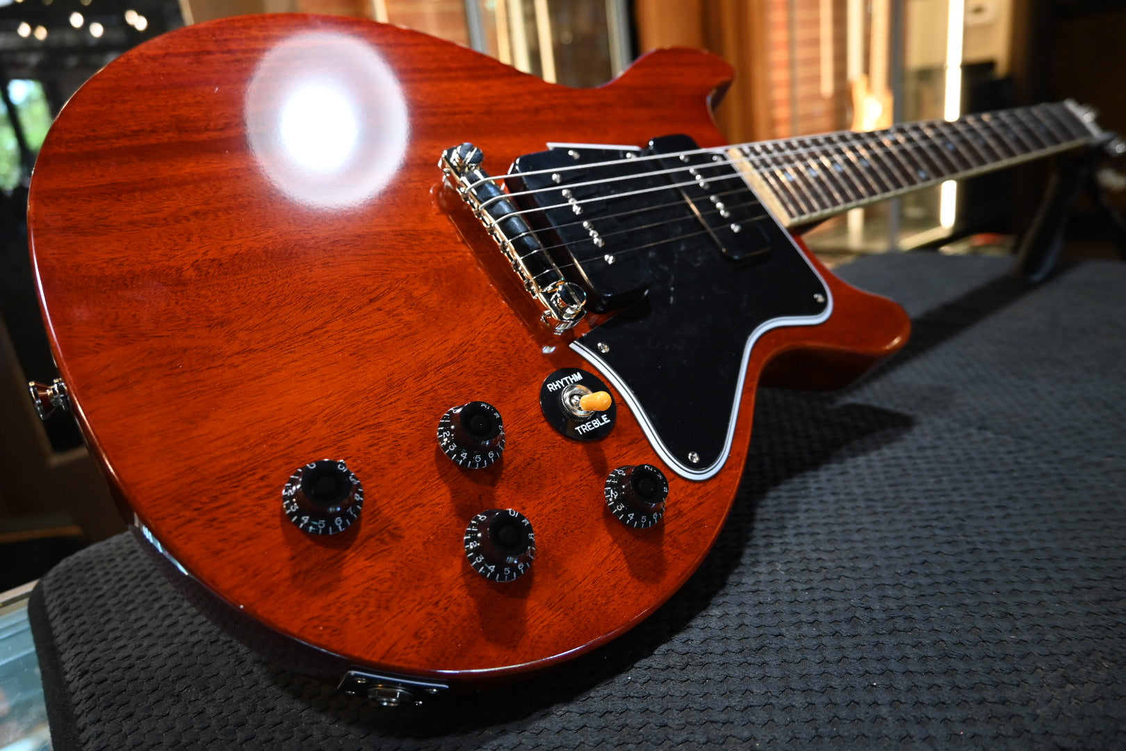 Epiphone 1960 Les Paul Special Double Cut - Cherry Red Guitar #0958 - Danville Music