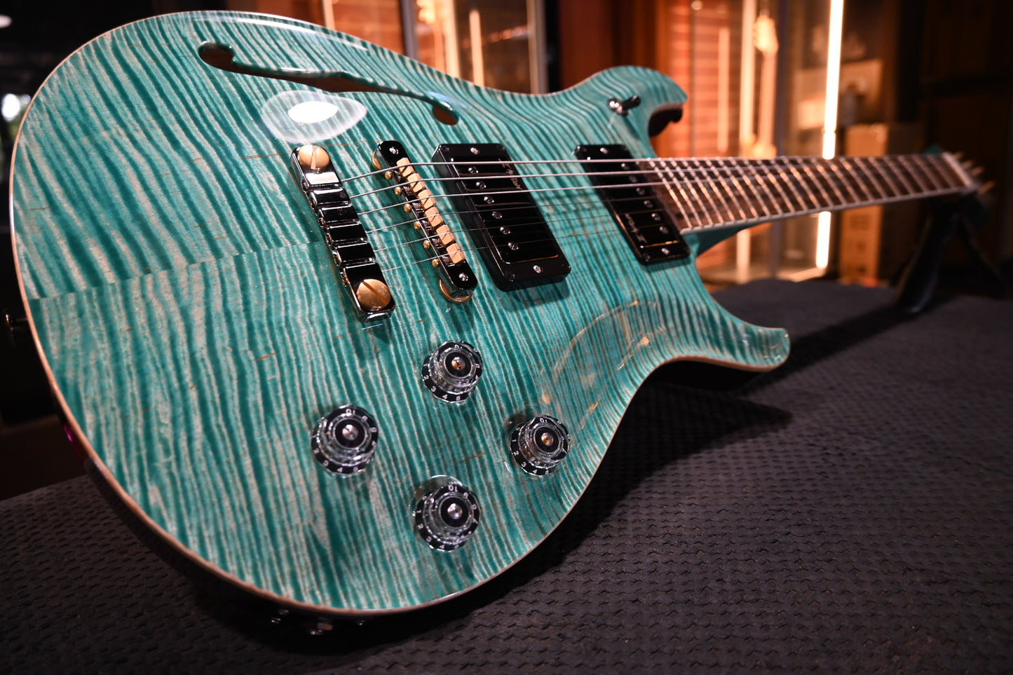 PRS Wood Library McCarty 594 Semi-Hollow Danville Music 35th Anniversary Artist Top 2025 - Bahamian Blue Guitar #8203
