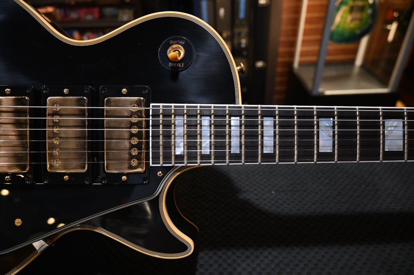 Gibson Custom Shop 1957 Les Paul Custom Reissue 3-Pickup VOS - Ebony Guitar #1245