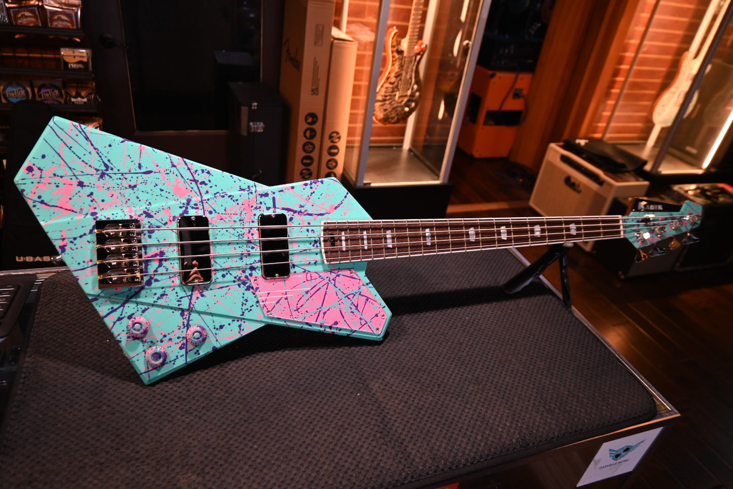 Kauer Draken NAMM Exclusive - Seafoam Splatter Guitar #004