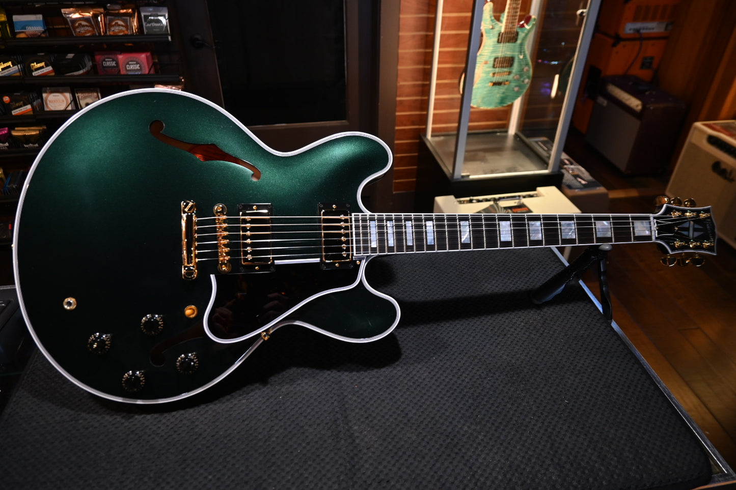Gibson Custom Shop 1959 ES-355 Reissue - British Racing Green Guitar #0014 - Danville Music