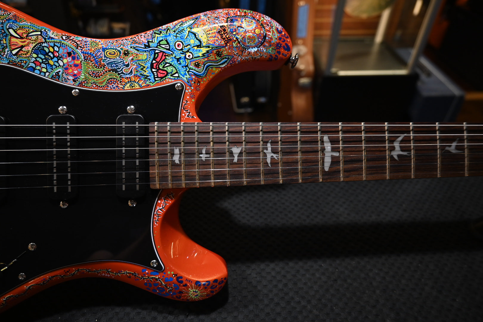 PRS SE NF3 Danville Music X Rosati “Dragon Haze” Edition - Metallic Orange Guitar #8294 - Danville Music