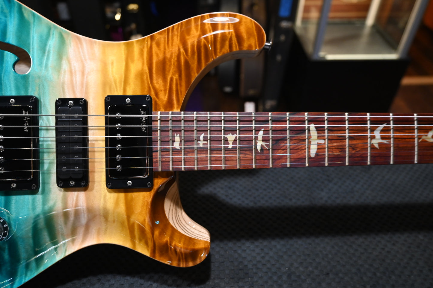 PRS Wood Library Special Semi-Hollow Danville Music 35th Anniversary Artist Top - Beach Fade Guitar #5856