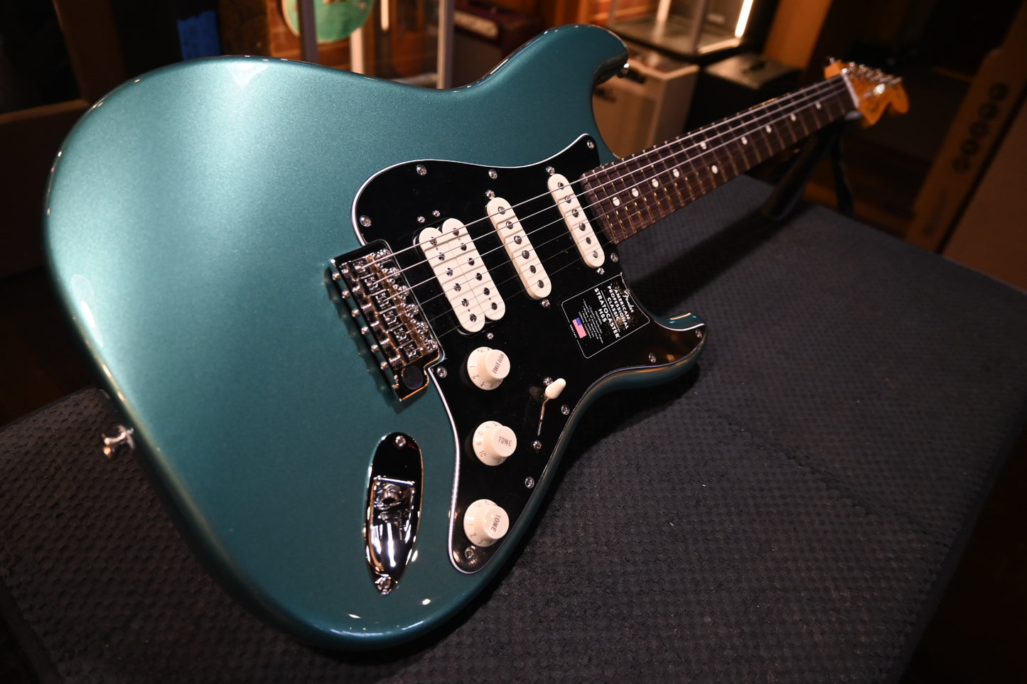 Fender American Professional Classic Stratocaster HSS - Sherwood Green Metallic Guitar #1615