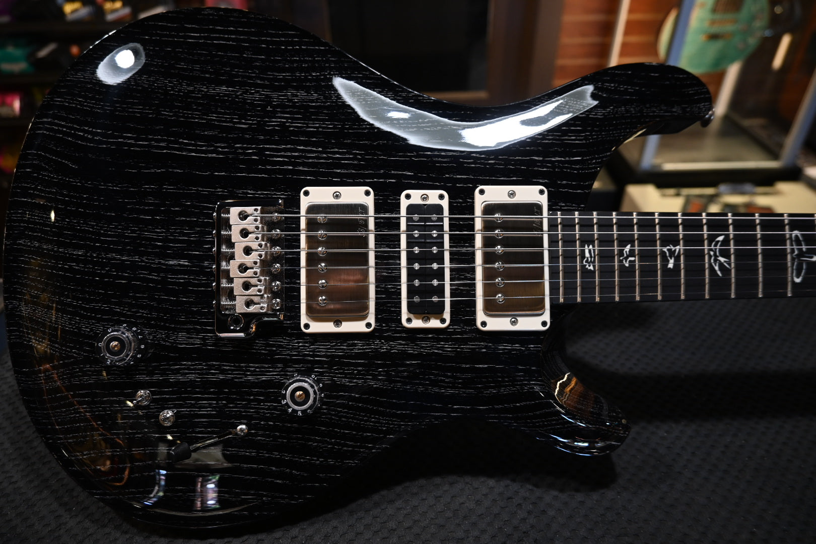 PRS Wood Library Swamp Ash Special - Black Doghair Guitar #7362 - Danville Music