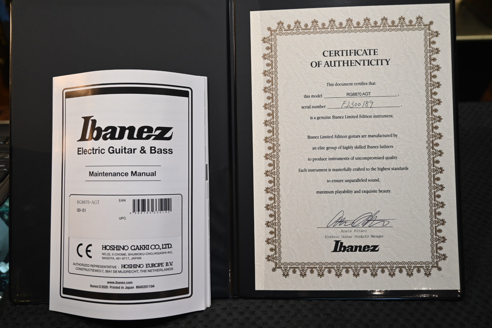 Ibanez RG8870AGT 2023 - Almandite Garnet Guitar #0189 - Danville Music