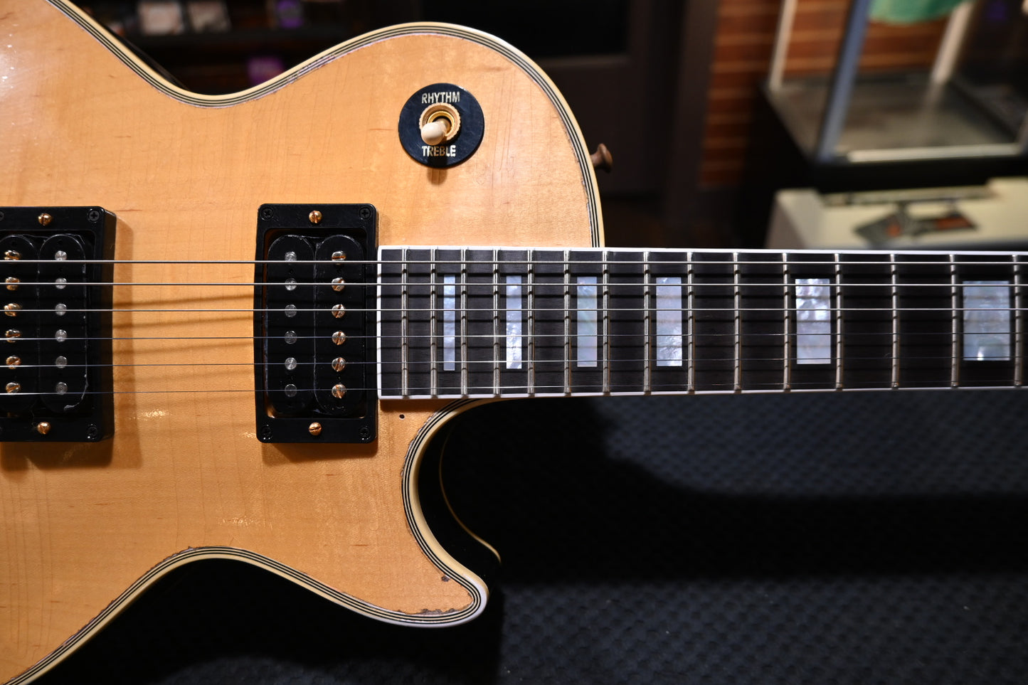 Gibson Custom Shop Mick Ronson 1968 Les Paul Custom Collector’s Edition - Antique Natural Guitar #092 - Danville Music