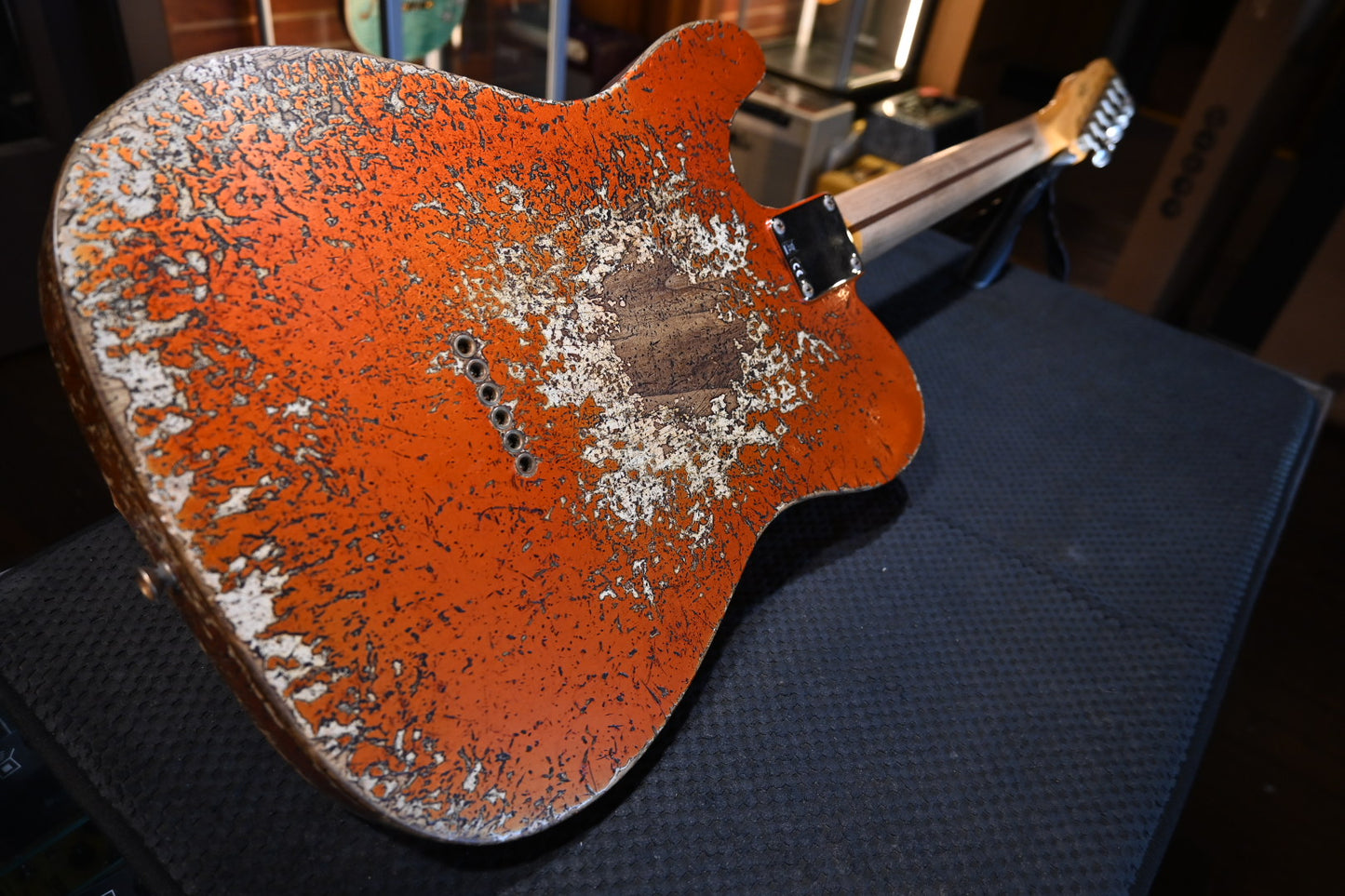 Fender Custom Shop 1952 Telecaster Super Heavy Relic - Faded Candy Tangerine Guitar #9705 - Danville Music