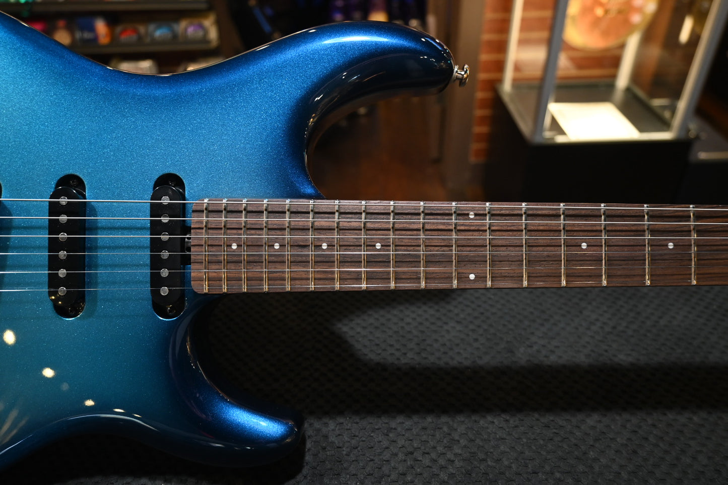 Music Man Luke 4 SSS - Blue Diesel Guitar #4659 - Danville Music