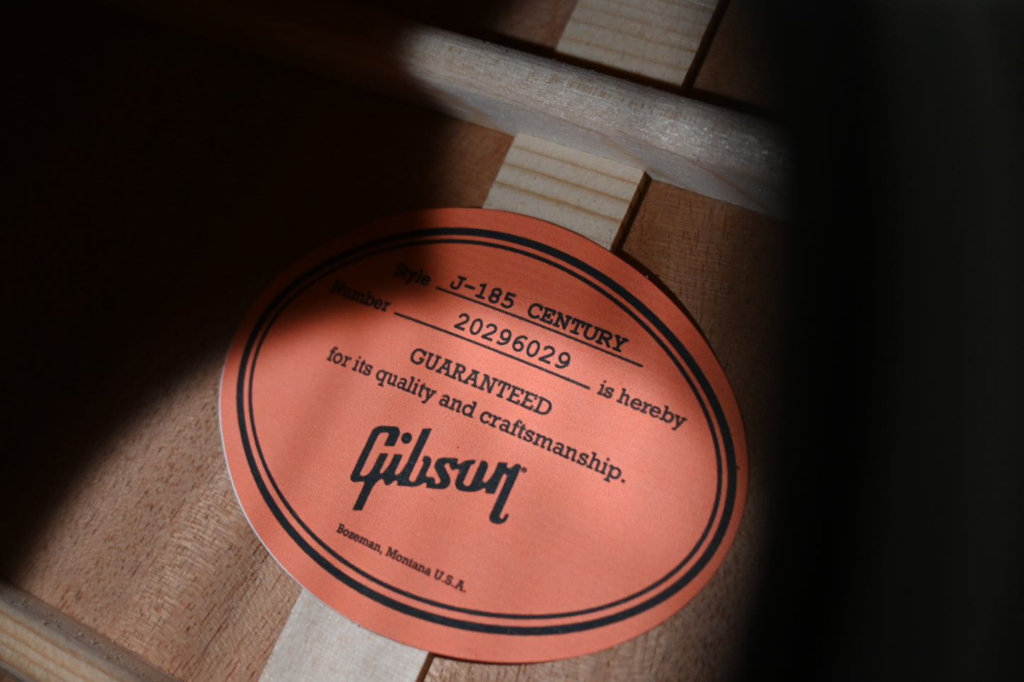 Gibson J-185 Century 12-Fret - Vintage Sunburst Guitar #6029 - Danville Music
