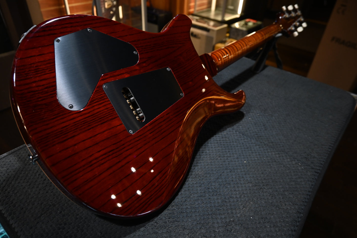 PRS Wood Library DGT 10-Top Ebony - Copperhead Cherry Burst Guitar #2554