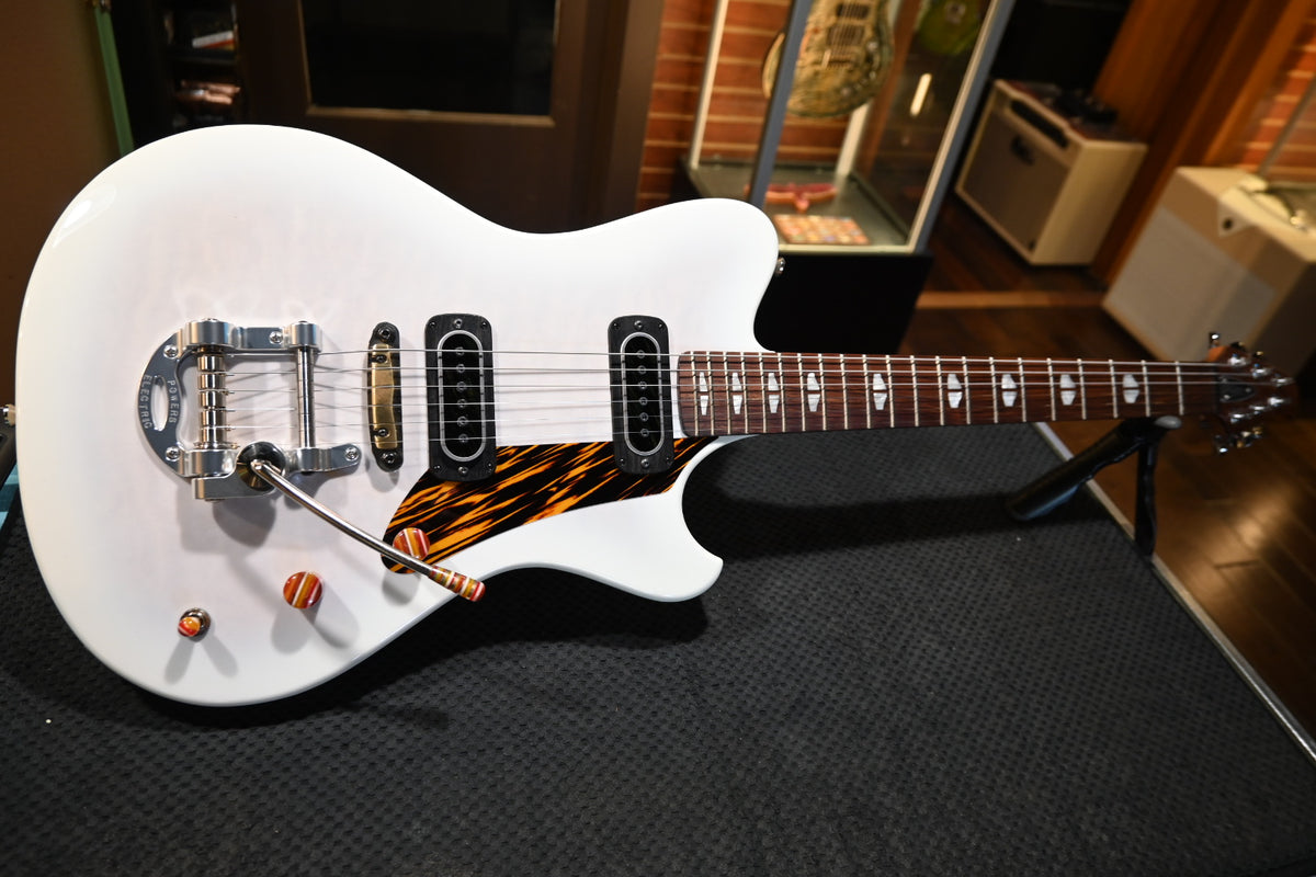 Powers Electric A-Type Select Maple - Moonlight White Ghost Flame Guitar #B507