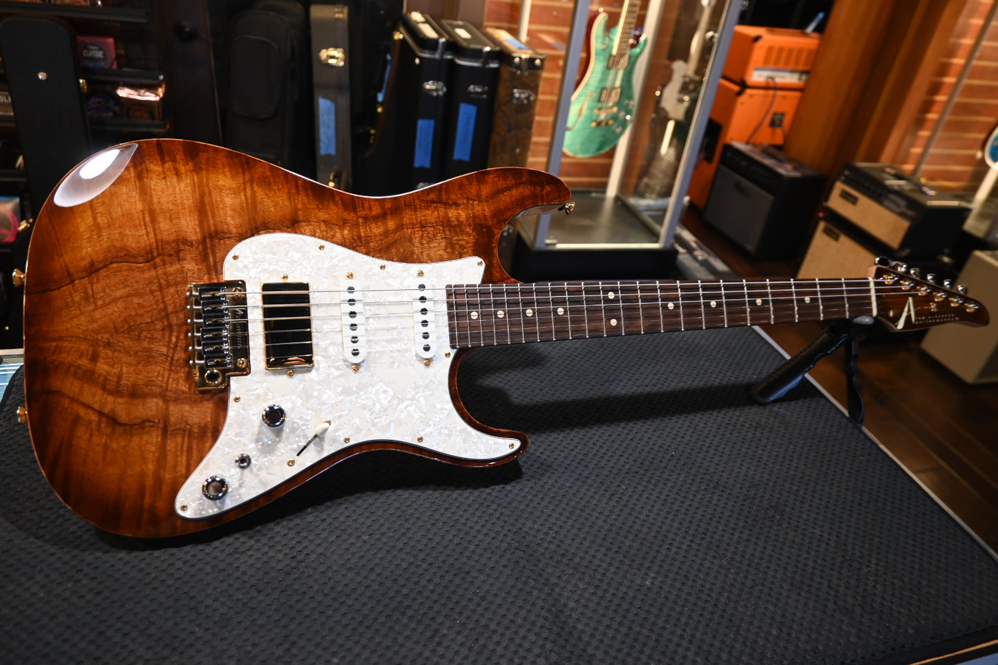 Tom Anderson Drop Top Classic 2023 - Tobacco Shaded Edge Burst Guitar #923P - Danville Music