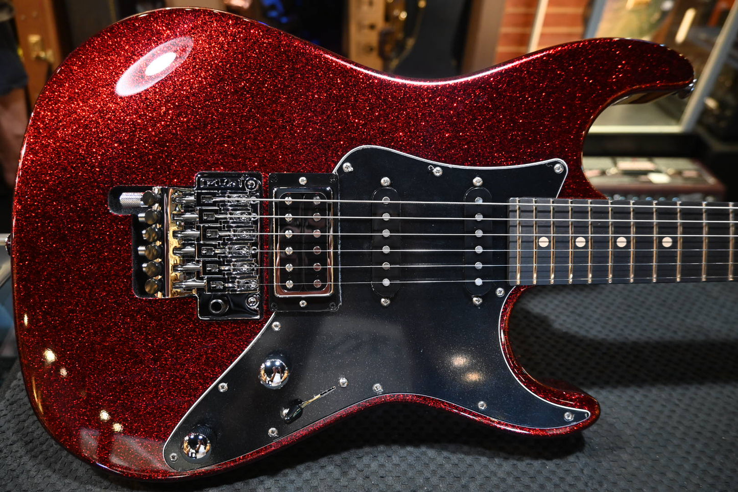 Suhr Pete Thorn Signature Series Custom HSS - Red Sparkle Guitar #9356 - Danville Music