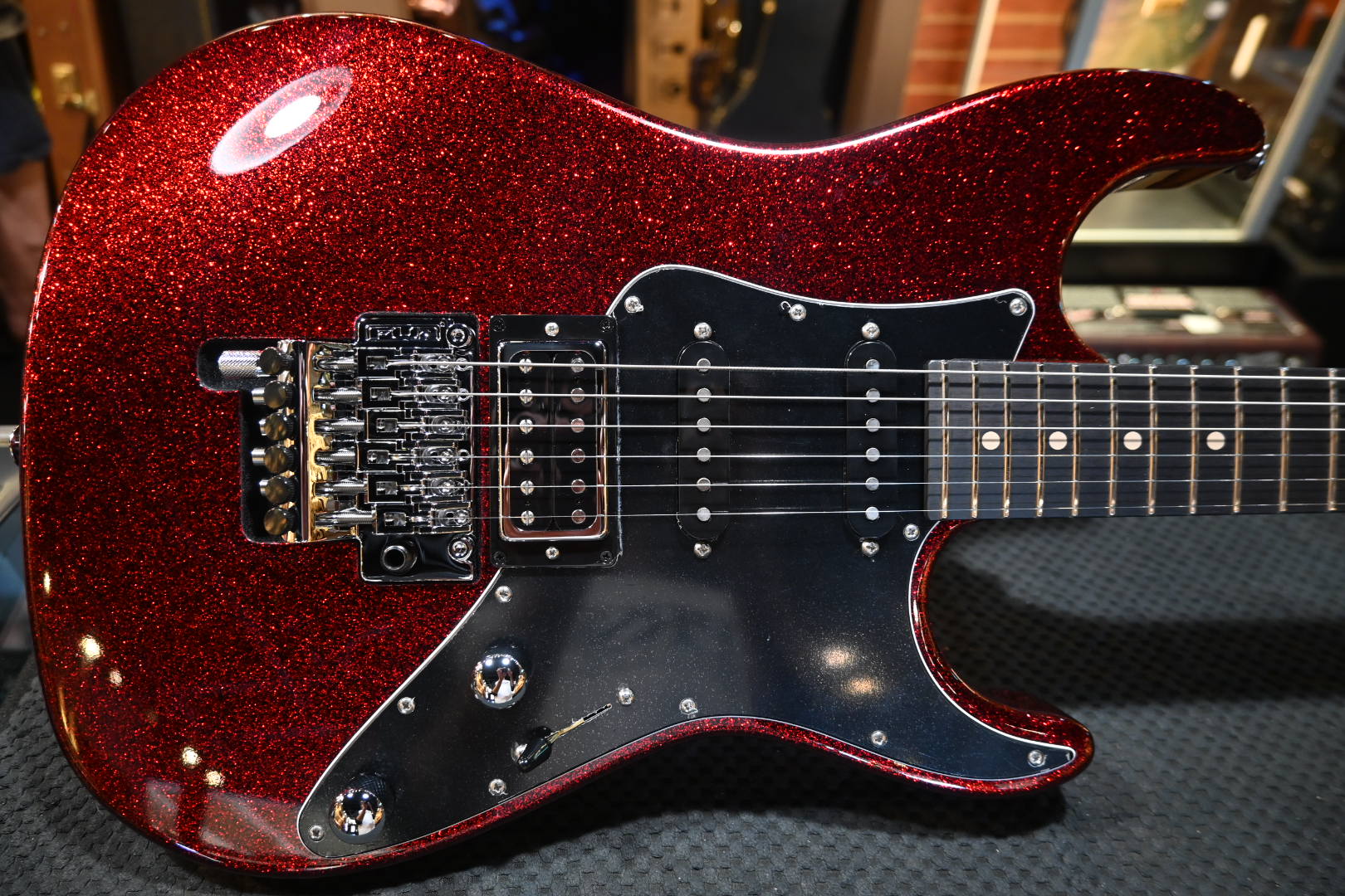 Suhr Pete Thorn Signature Series Custom HSS - Red Sparkle Guitar #9356 - Danville Music