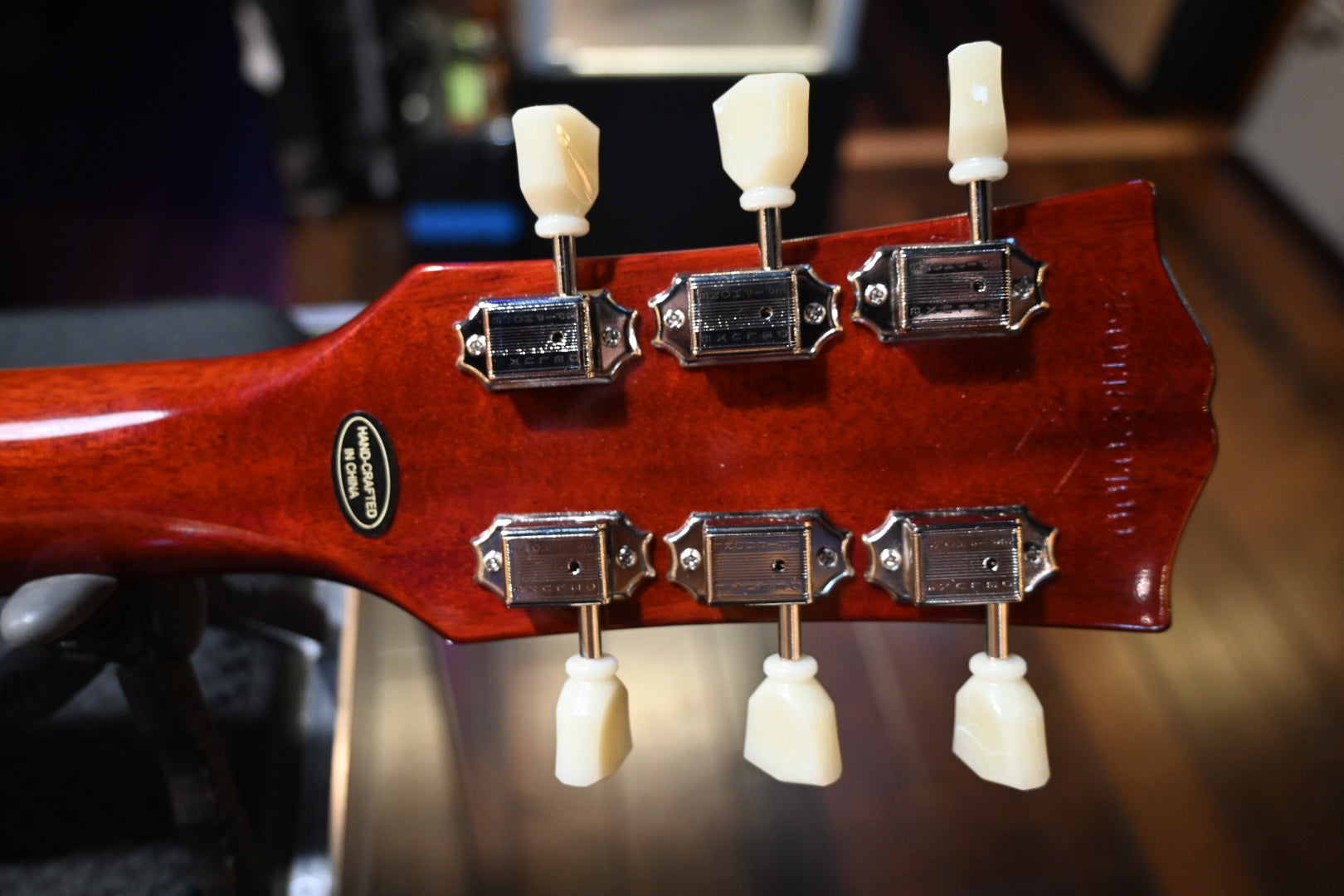 Epiphone Inspired by Gibson Custom 1959 Les Paul Standard Reissue - Washed Bourbon Burst Guitar #0100 - Danville Music