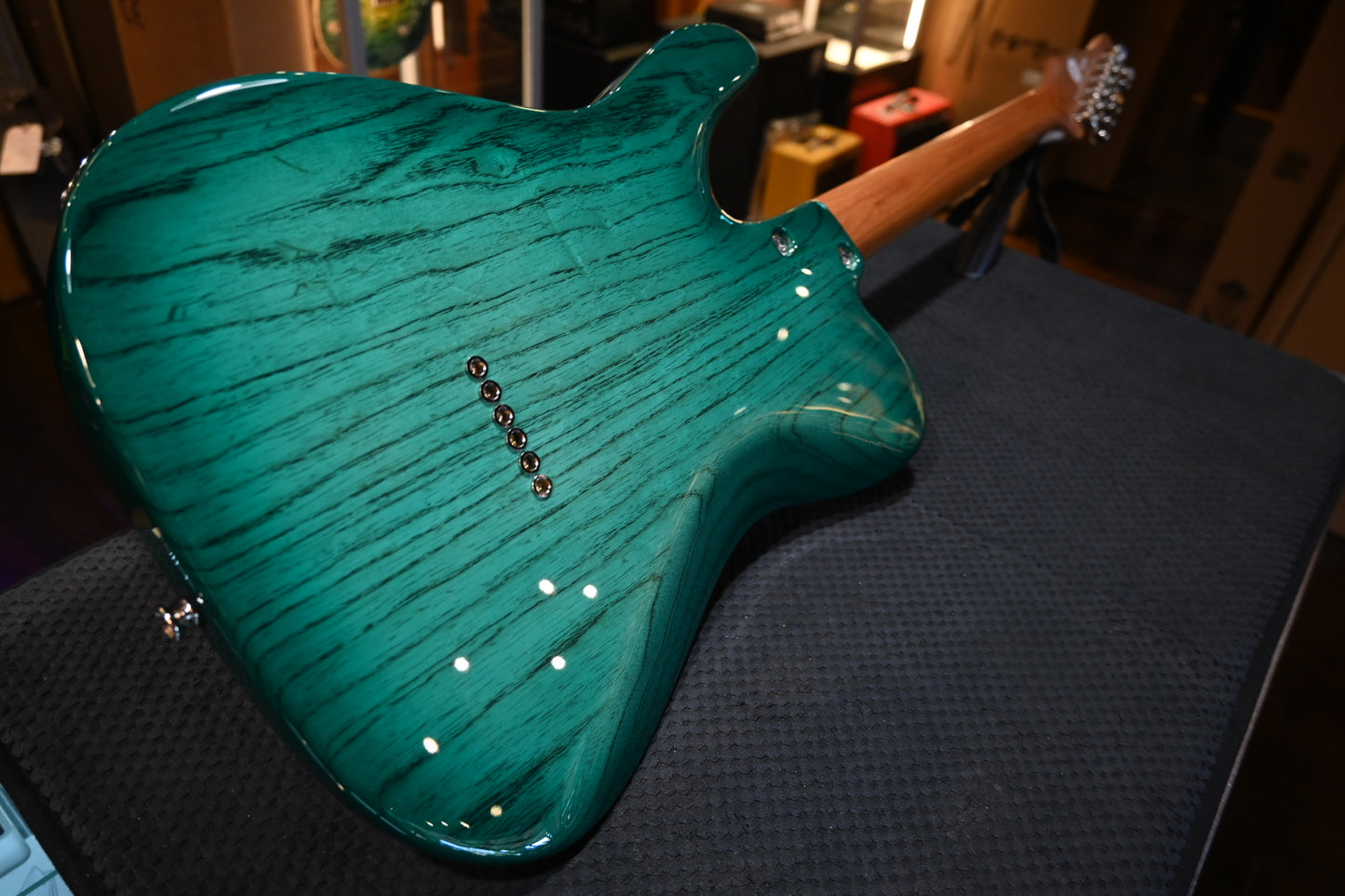 Tom Anderson T Icon - Natural Teal Burst Dark Grain Guitar #724N