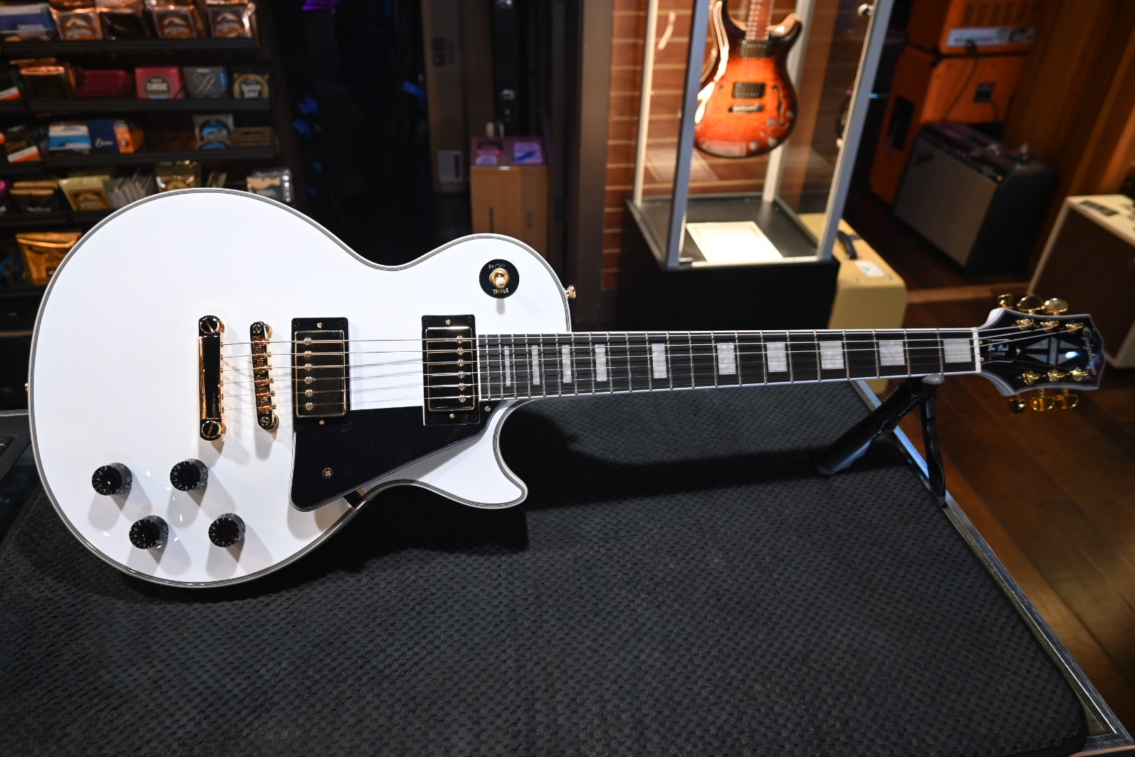 Epiphone Les Paul Custom - Alpine White Guitar #0206