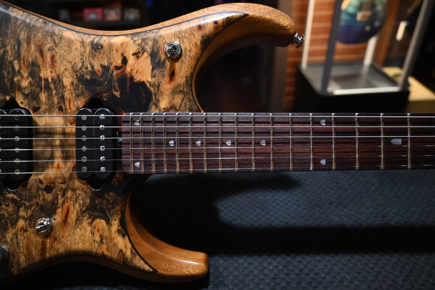 Music Man BFR JP15 - Butterscotch Burl Guitar #0092 - Danville Music