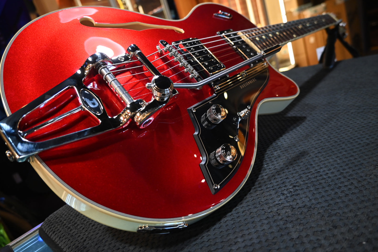 Duesenberg Duo-Tone Starplayer TV - Catalina Red and White Guitar #1007