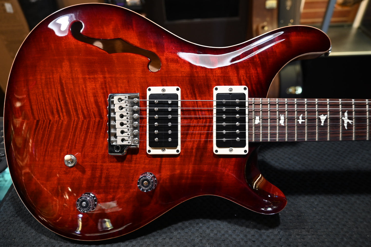 PRS CE 24 Semi-Hollow 2021 - Fire Red Guitar #4767
