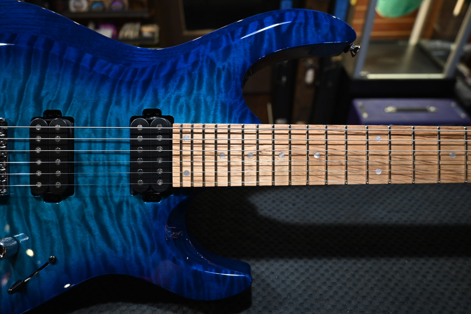 Kiesel Aeries Bolt-On 2023 - Translucent Aqua Burst Guitar - Danville Music