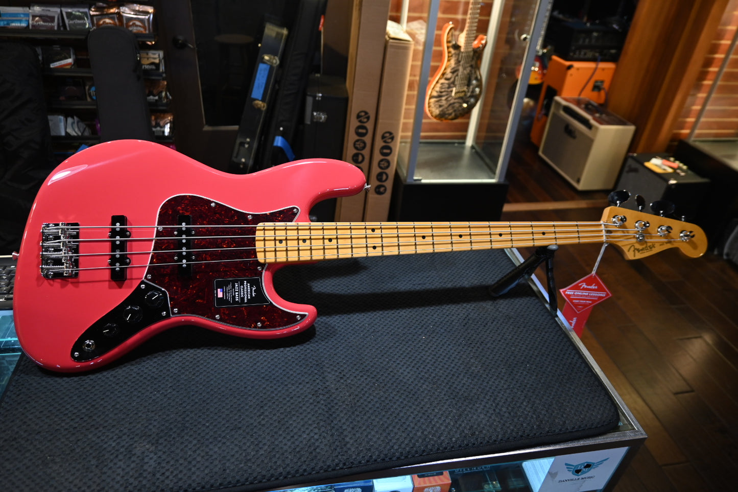 Fender American Professional Classic Jazz Bass - Faded Dakota Red Bass #9017