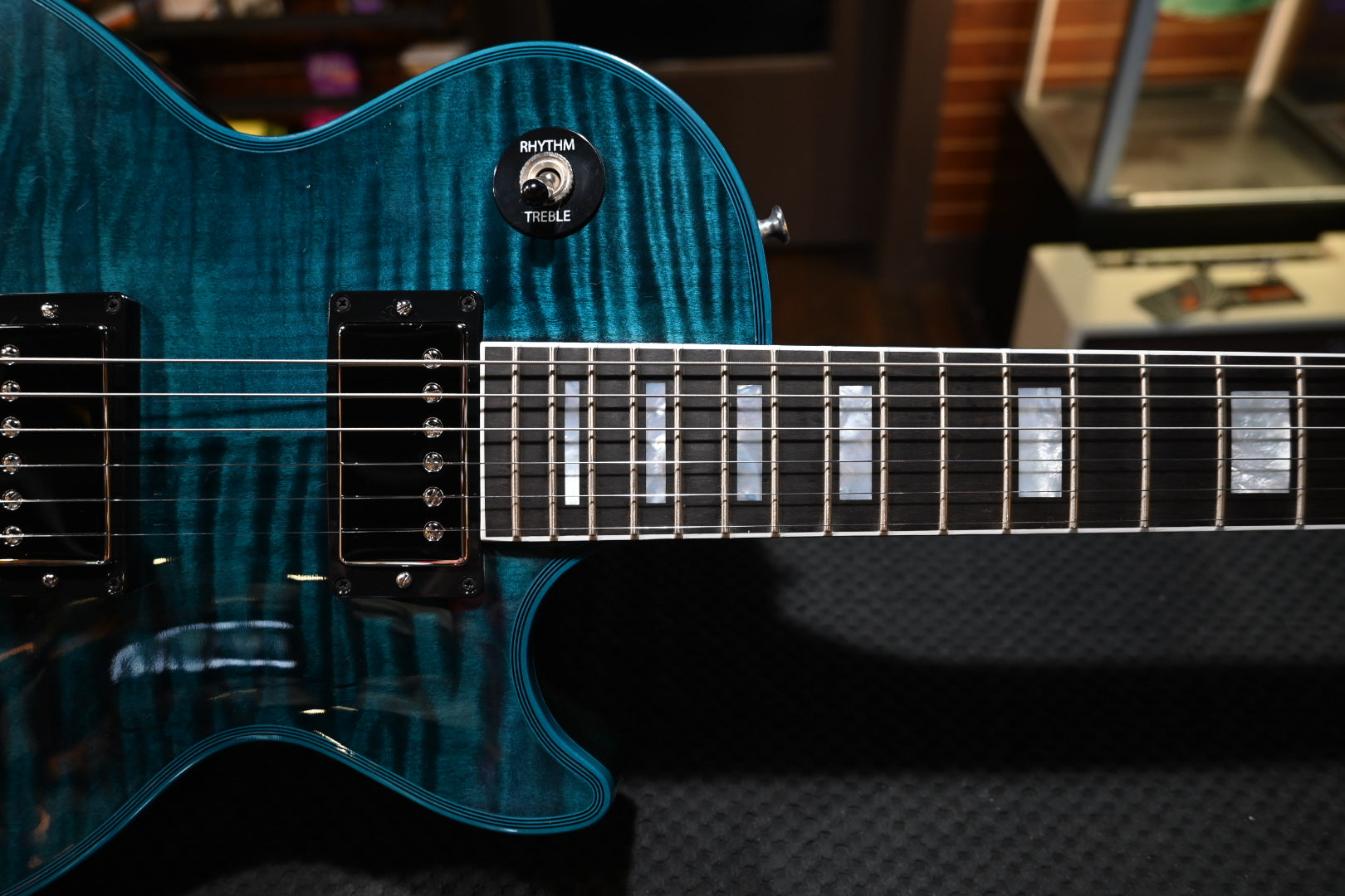 Gibson Custom Shop Les Paul Axcess Custom Peacock Widow Stopbar - Peacock Widow Guitar #0331 - Danville Music