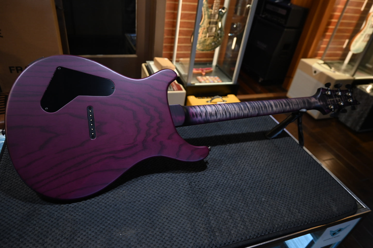 PRS Wood Library Holcomb 10-Top One-Piece Quilt - Charcoal Purple Burst Satin Guitar #2635