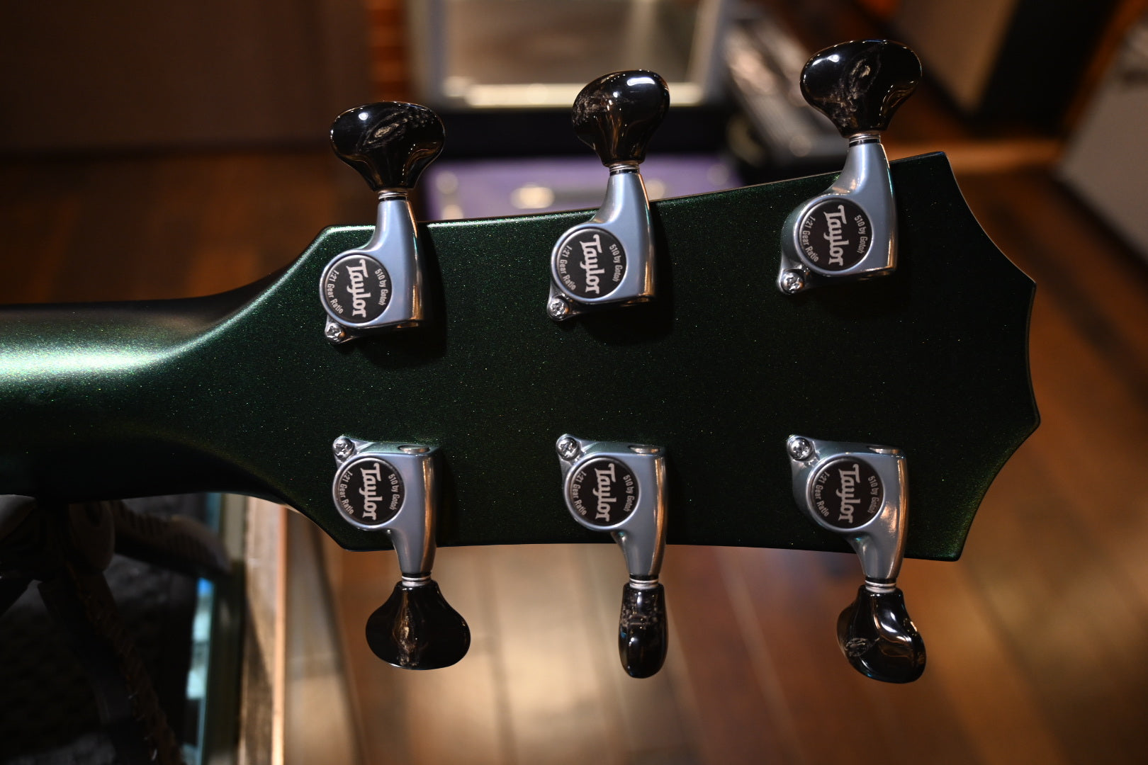 Taylor Custom GA Builder’s Edition Torrefied Spruce/Rosewood - Chroma Algae Guitar #5082 - Danville Music