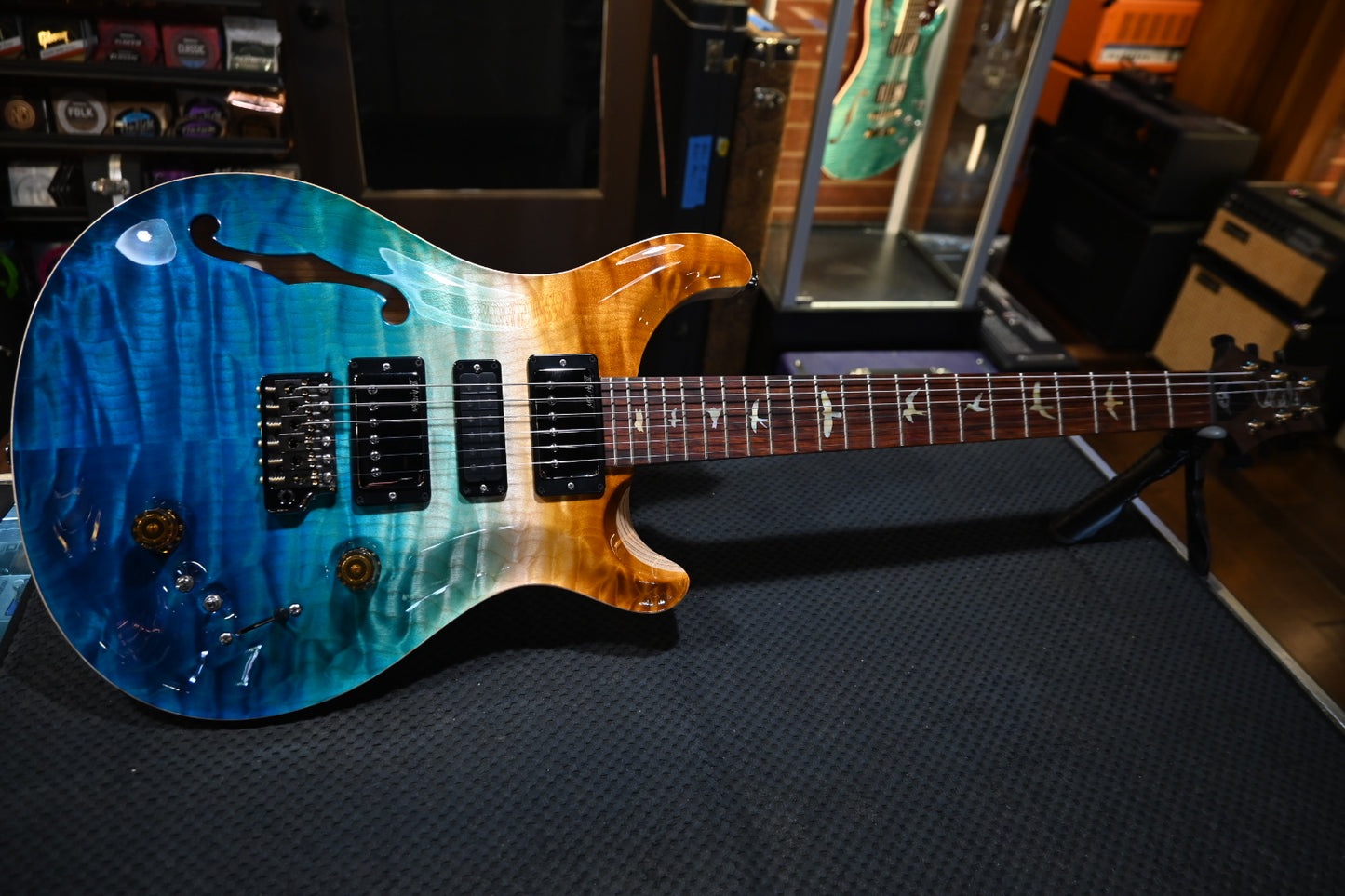 PRS Wood Library Special Semi-Hollow Danville Music 35th Anniversary Artist Top - Beach Fade Guitar #5862