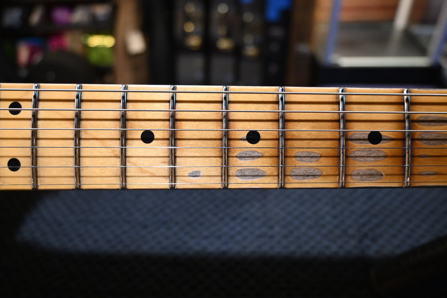 Fender Custom Shop Dual P-90s Telecaster Relic - Aged Black Paisley Guitar #8688