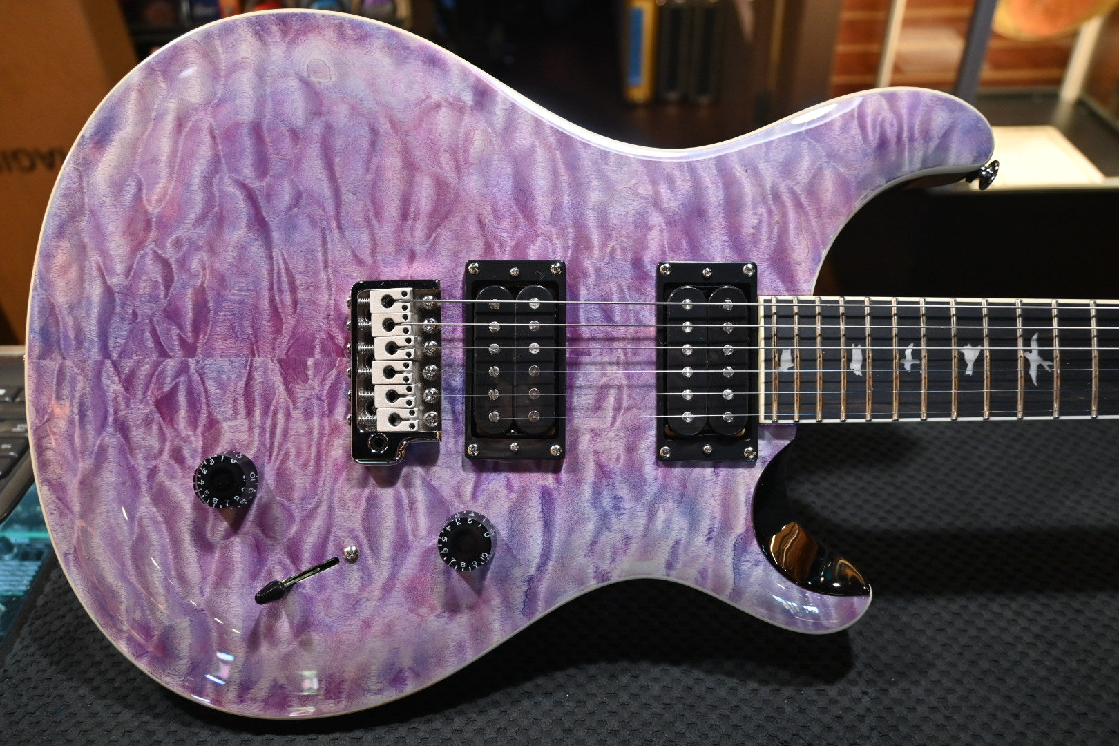 PRS SE Custom 24 Quilt - Violet Guitar #8178 - Danville Music