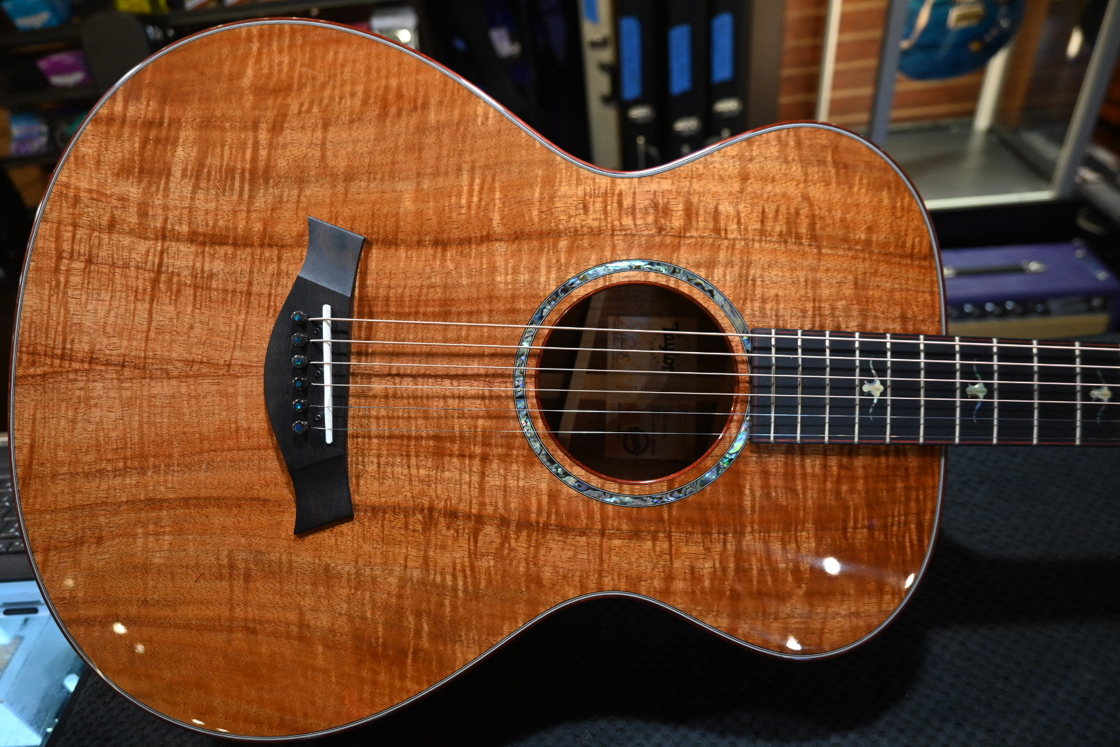 Taylor Custom GC 12-Fret AA Koa/AA Koa Catch #40 #5096 - Danville Music