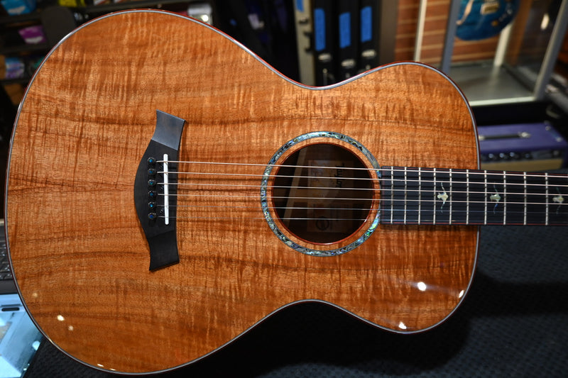 Taylor Custom GC 12-Fret AA Koa Catch #40 at Danville Music