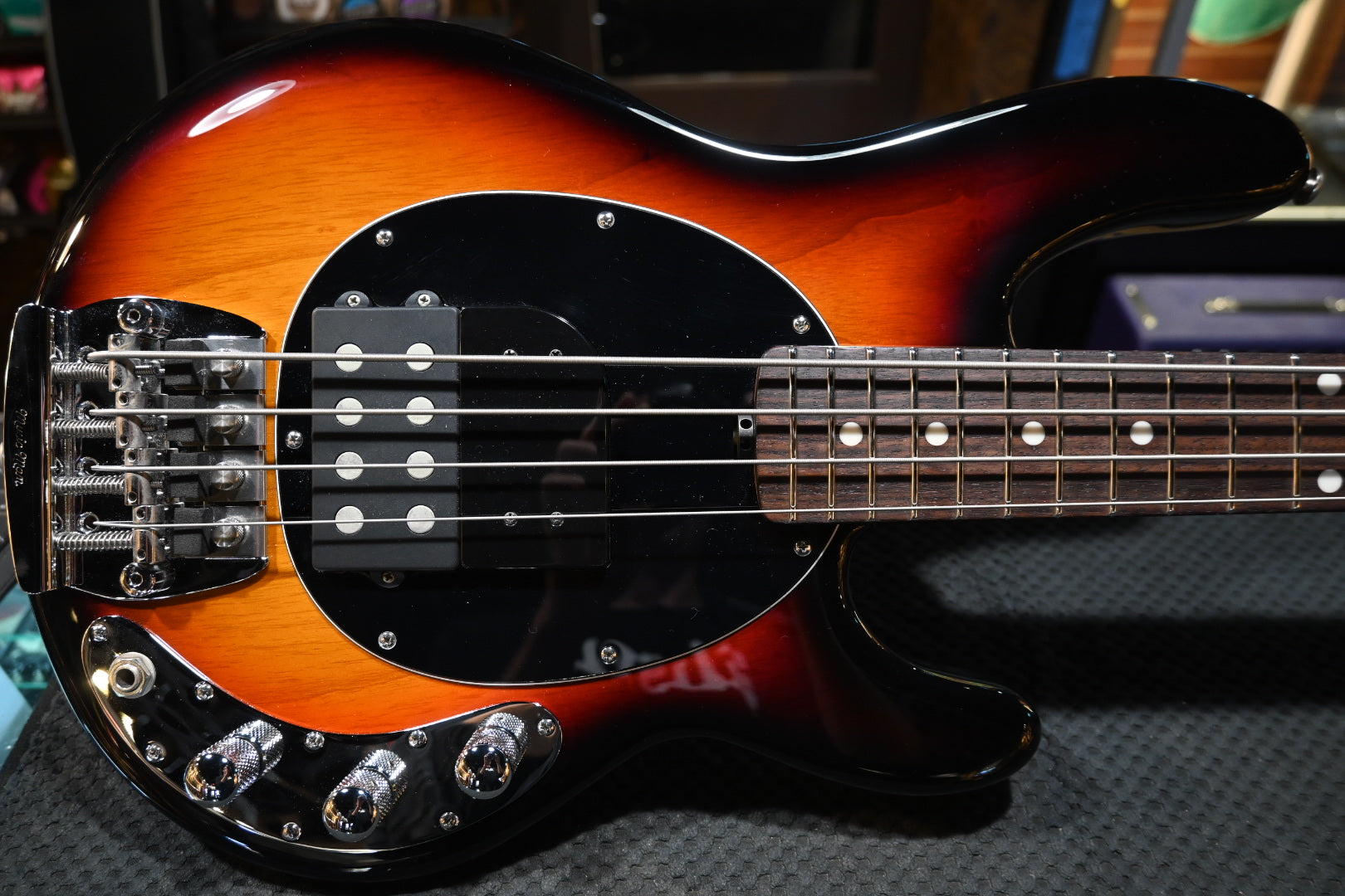 Music Man Stingray Short Scale Tim Commeford - Vintage Sunburst Bass #43 of 50 - Danville Music