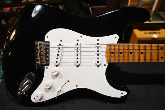 Fender Custom Shop 1955 Stratocaster Journeyman 2025 - Black Guitar #5969 - Danville Music