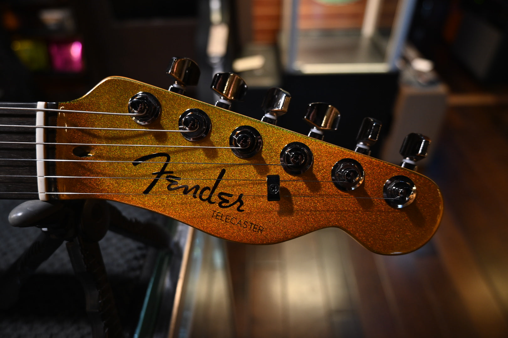 Fender 75th Anniversary American Ultra II Telecaster - Liquid Gold Guitar #6828 - Danville Music