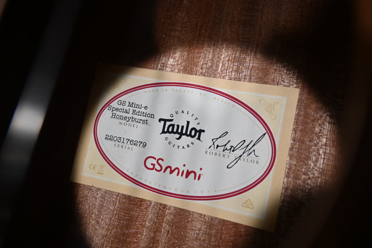 Taylor GS Mini-e Special Edition - Honeyburst Guitar #6279