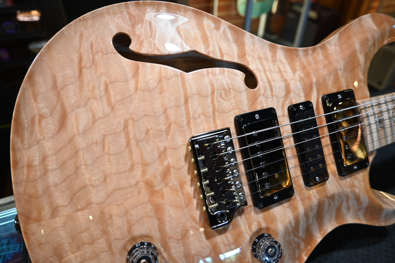 PRS Wood Library Special Semi-Hollow 10-Top 2024 - Natural Guitar #5196 - Danville Music