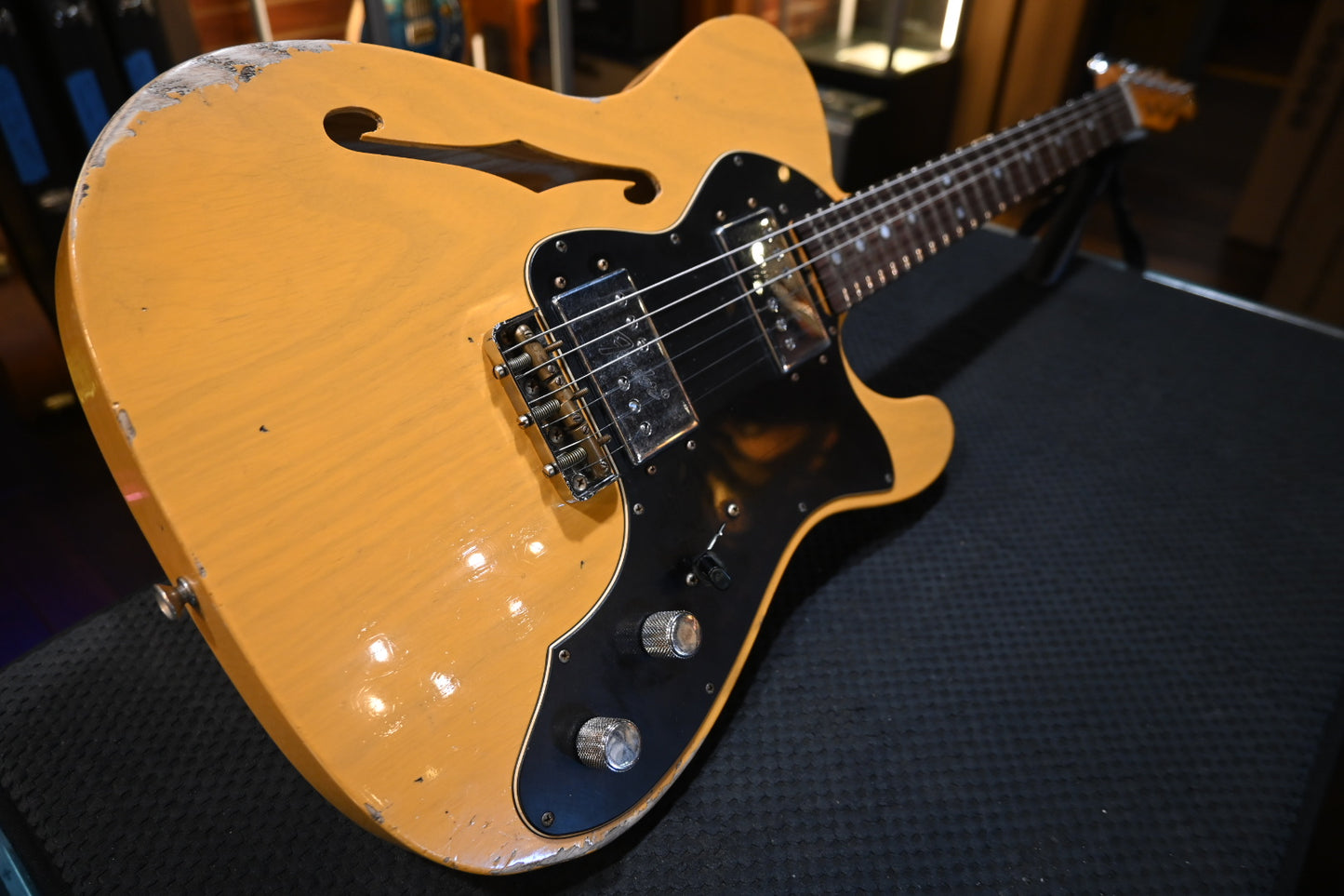 Fender Custom Shop Limited Edition “Bobbed” Telecaster Thinline Relic 2024 - Butterscotch Blonde Guitar #4945 - Danville Music